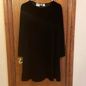 Jacqueline Ferrar black velvet dress size 10 petite